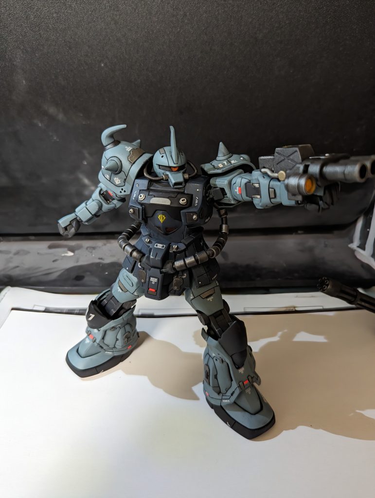 HGUC　グフカスタム　全塗装–4枚目/制作者：たくあん