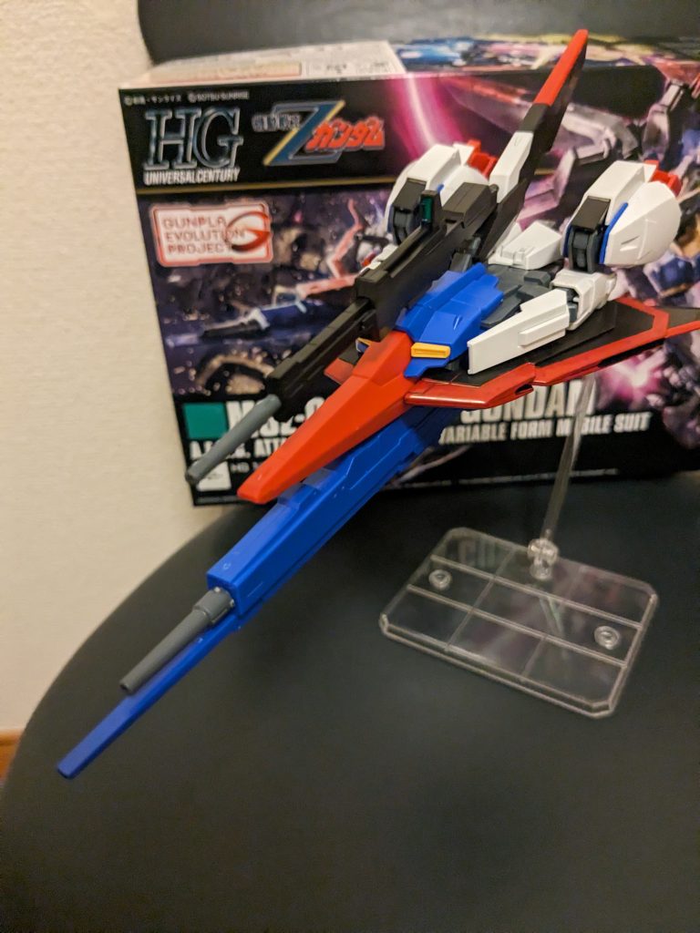 スイカバー…ではなく（笑）、ウェーブライダー形態。ライフル縮めるの忘れた…