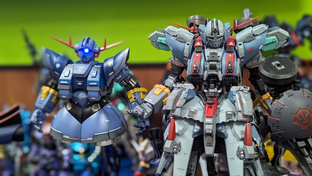 模型仲間のジオングと一緒に。以上閲覧ありがとうございました😊