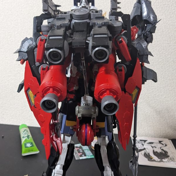 ティフォエウスガンダムをサイコガンダムの下半身とくっつけたらすごいんじゃね?から思いつき制作を始めてみました（5枚目）