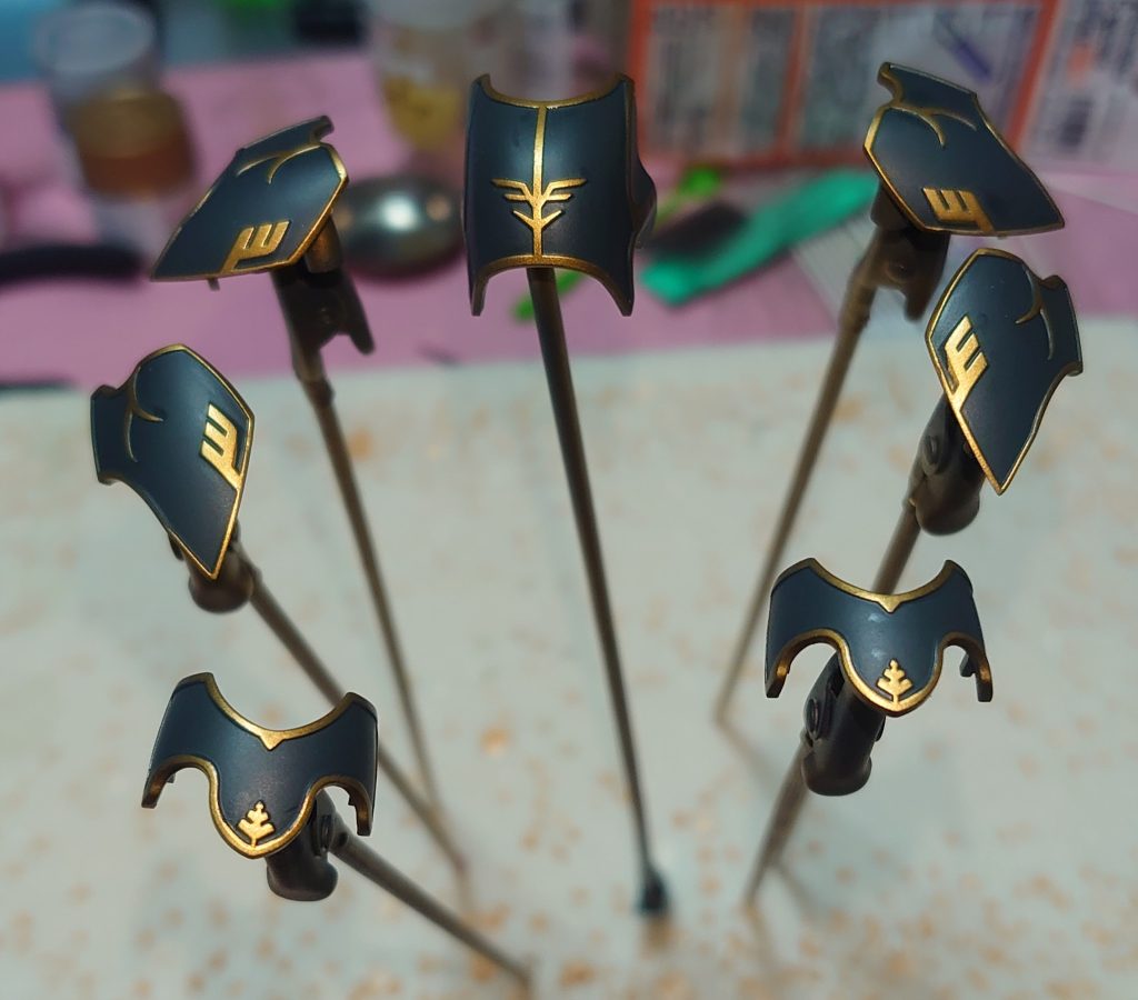 袖付きと言えばエングレービング！ですが、おじさんにはエングレービングは目に毒です！でも綺麗に出来たので頑張ったかいがありました。