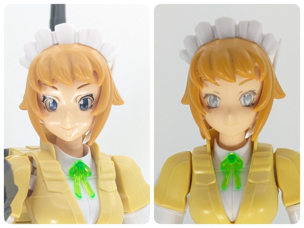 制作途中比較顔