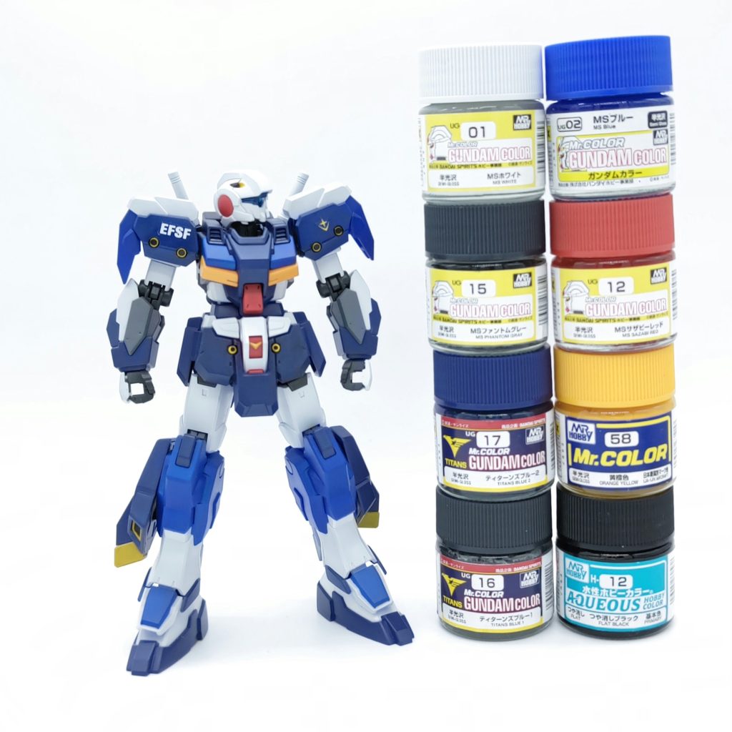 スラスターの塗り分け、めちゃめちゃキツかった