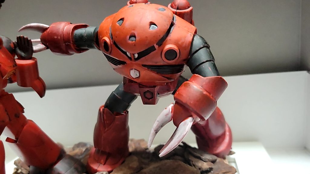 旧キットのズゴックとガンキャノンでジオラマ作成–3枚目/制作者：丸山，