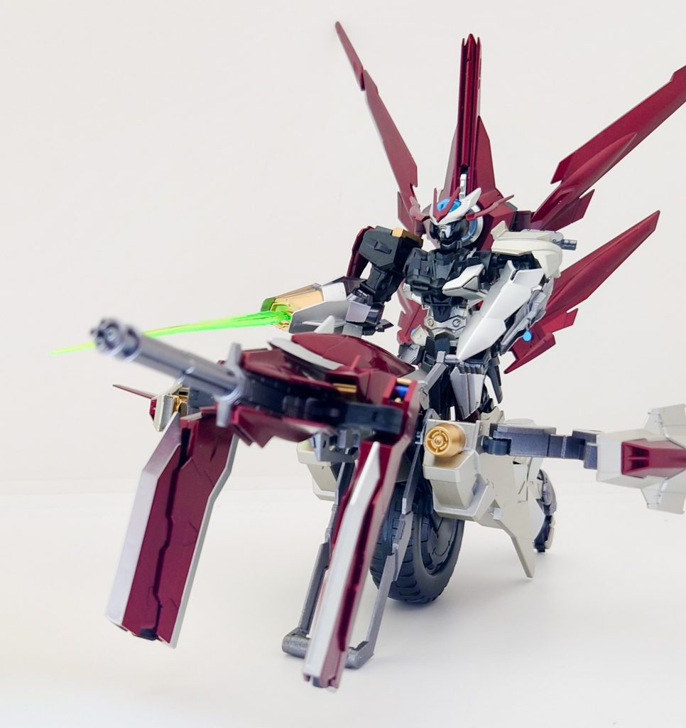 さらに、最終形態(ファイナルフォーム:ガトリング)!ガトリングで相手をハチの巣にします。