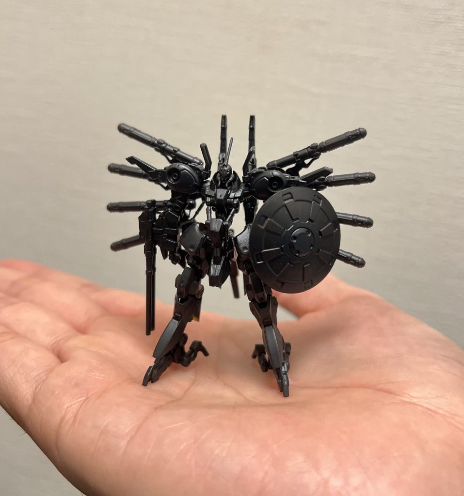 こちらは黒サフを全体に拭いた状態。