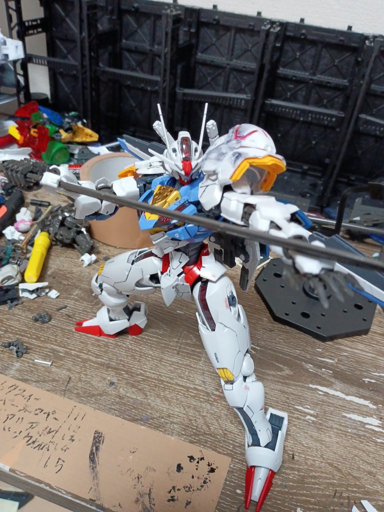 最後にポーズをとらせた。       