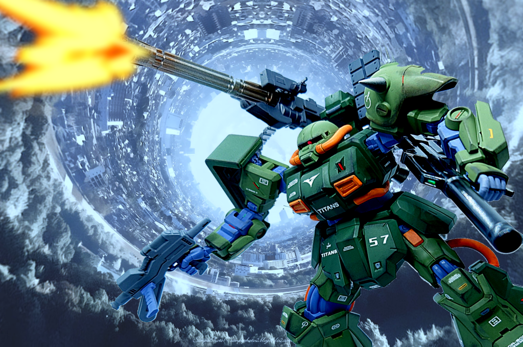 「やはりいたか!エゥーゴかジオンか知らんが、ここで仕留めるぞ!」「2番機、コロニー内部での戦闘はまずいのでは…」「問題ない、テロリストの先制攻撃によってコロニー外壁損傷、これらの鎮圧のためやむなく交戦した。あとは司令部の仕事だ…」