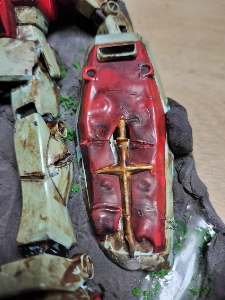 面倒くさいのでほぼ直接バーナーで炙ったったw