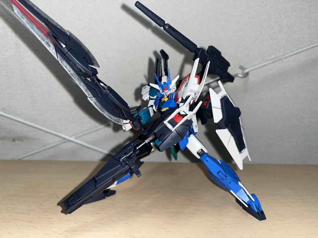 足首可動が凄まじいので、長物持ってても、バックパックが重くても、立たせてポージングが簡単に出来る! ヒロト君凄い!!