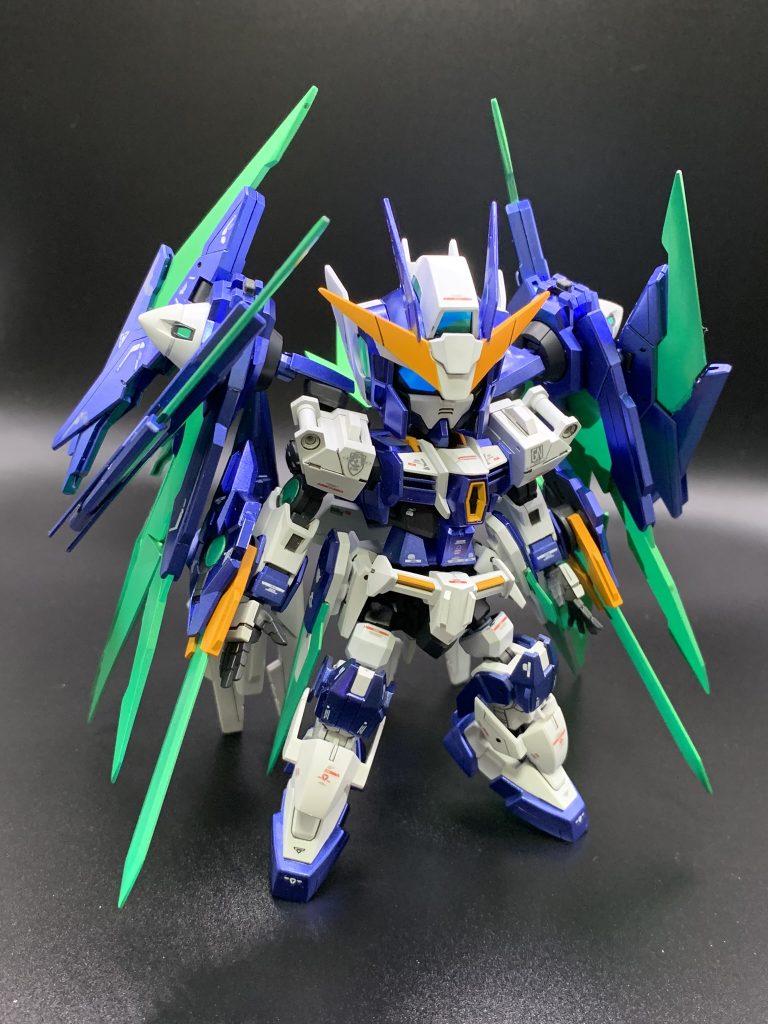 GNバーストも付けるとかなりモリモリ武装になります！