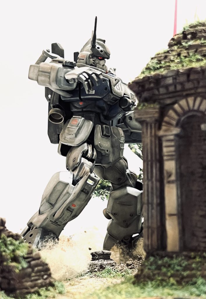 MSの巨大感を狙ったショット。Ez8やマゼラアタックの詳細をご覧になられたい方は以前投稿させて頂いた内容をご覧ください。