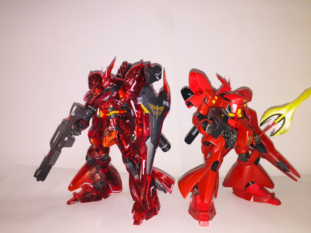 HGUCサザビーと。HGでも1/144としては大きめなのにさらに大きくなっています