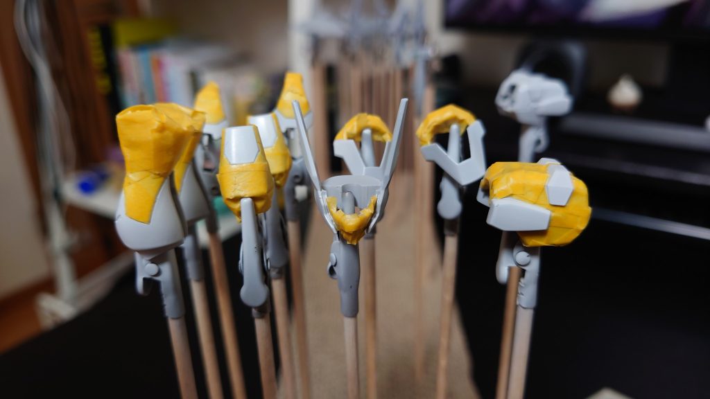 マスキング風景。