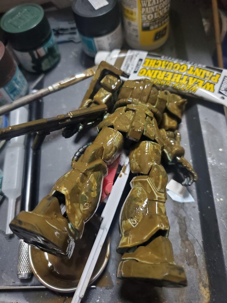 水性ウェザリングペイントを塗りまくり 