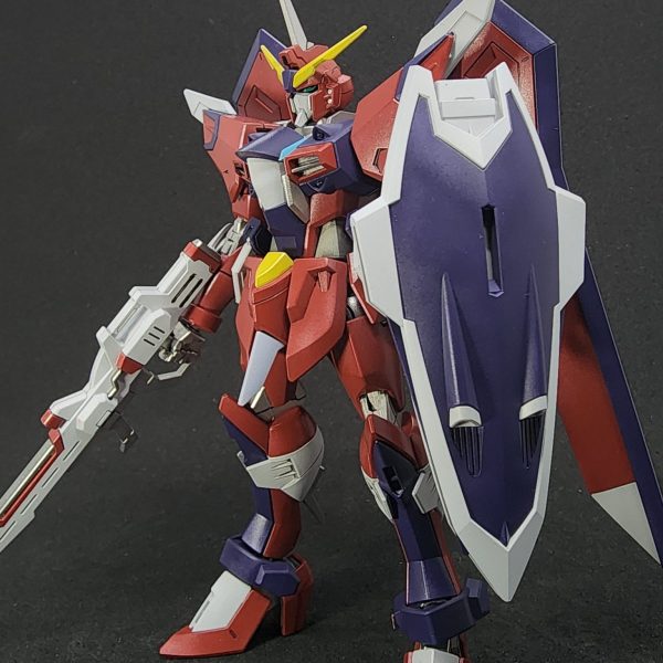 【ガンプラ完成品】HG イモータルジャスティス 全塗装 HG イモータルジャスティスガンダム 全塗装 完成品 - メルカリ