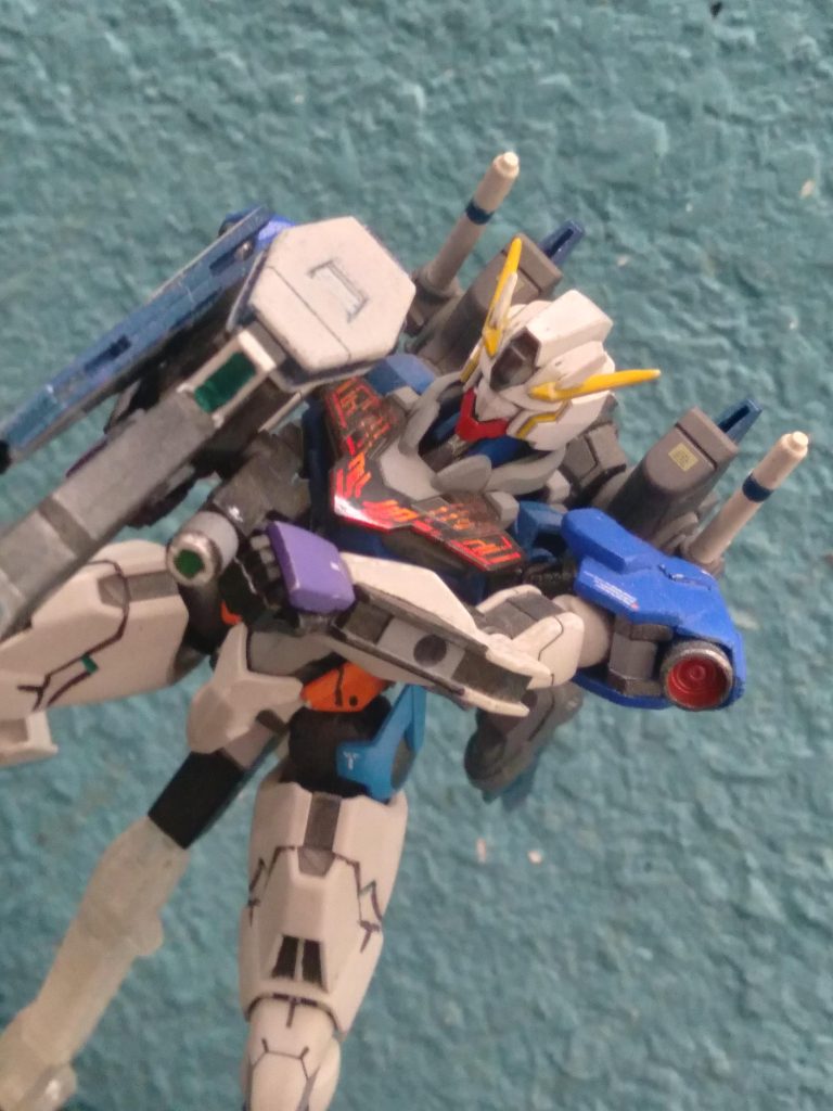 The Gundam Leander head on the Lfrith 