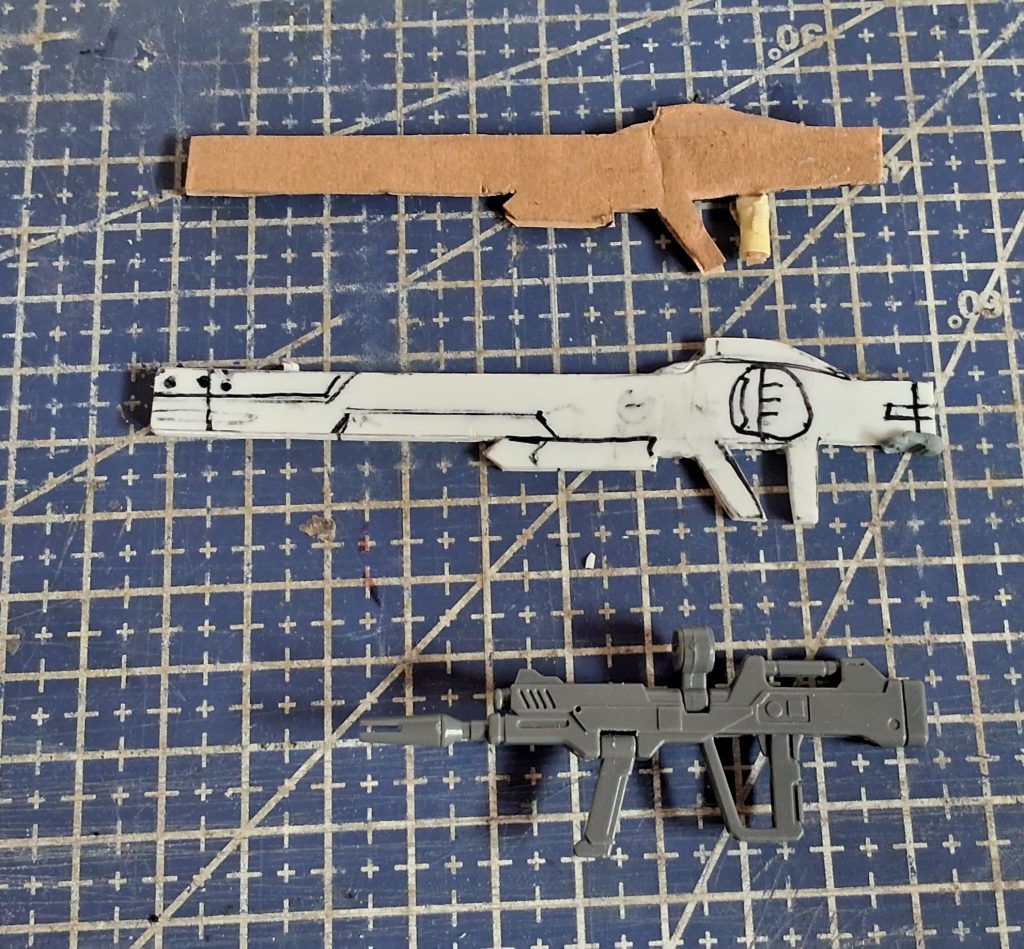 Using cardboard as a base for railgun scratchbuilding