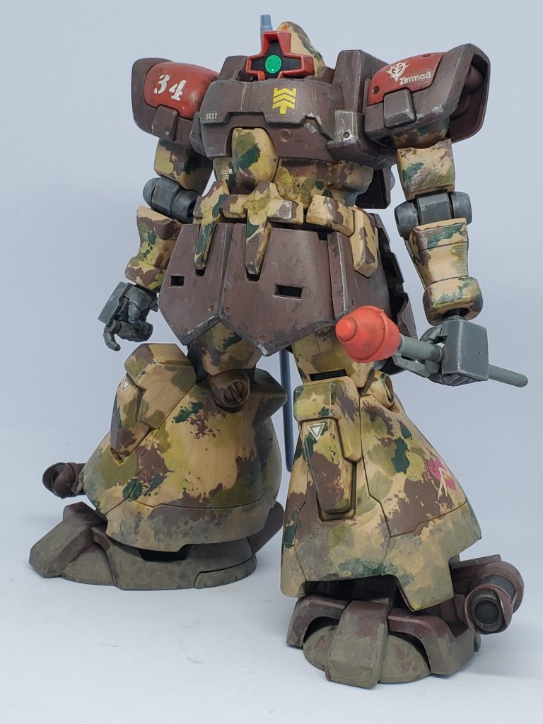 迷彩塗は漢の浪漫？捕獲してきたぱち組品ドムトローペン–2枚目/制作者：英吉