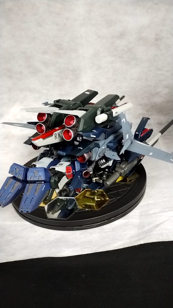 FAZZバックパック＋Gディフェンサーのスラスターで推力アップ❢Gディフェンサースラスターもジャンクパーツ使用して大型化