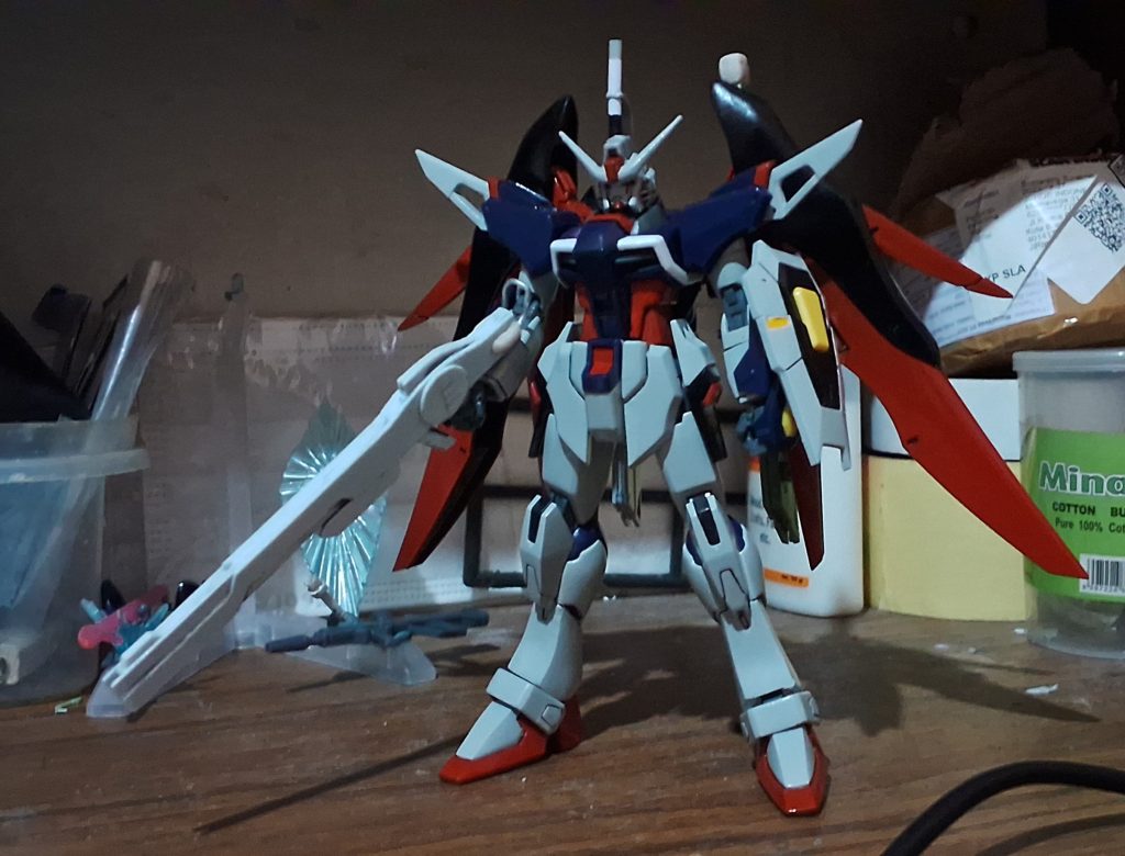 The railgun is a scratch build and is unpainted.