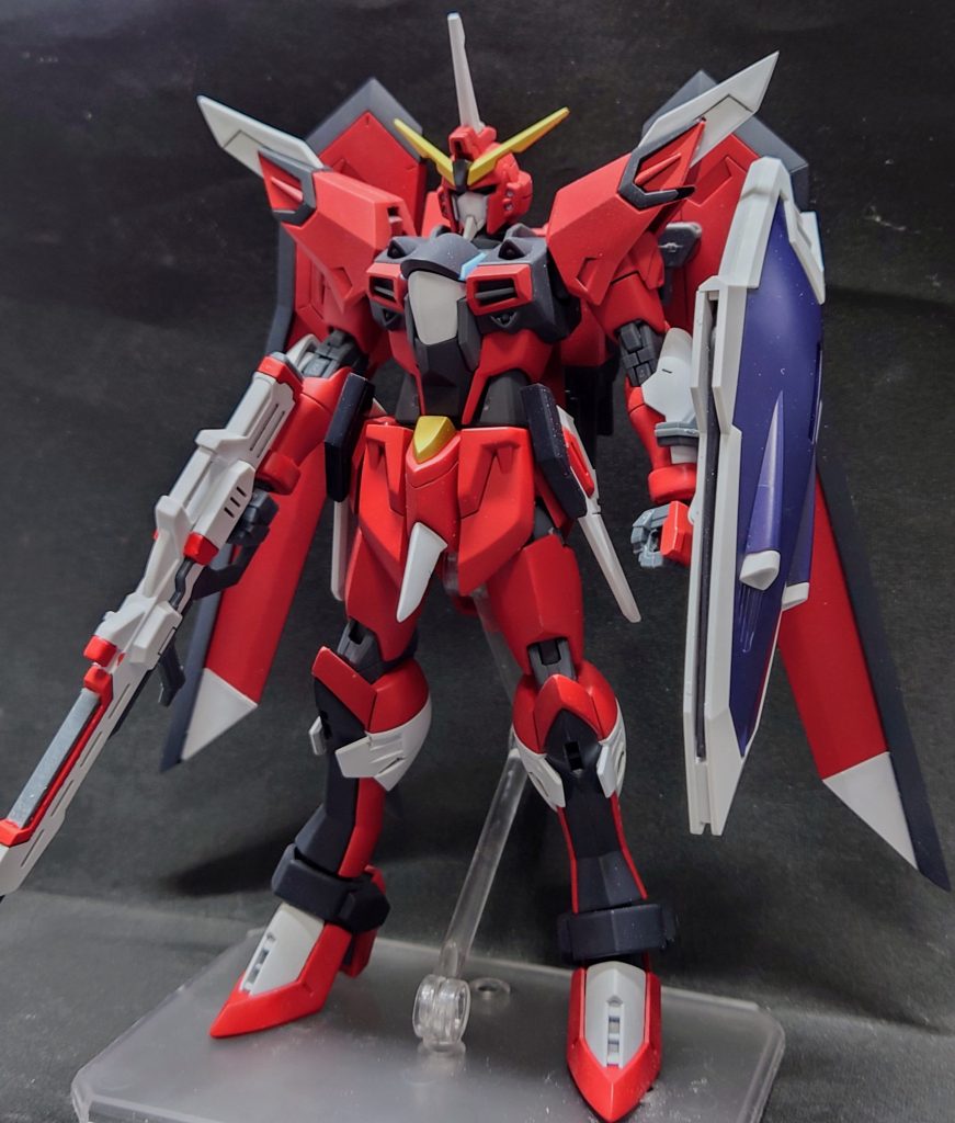 赤はGXハーマンレッドブルーグレーはラスキウス濡鴉白はラスキウスアウラ白雪色ライフルの赤はファレホスカーレッドブラッド黄色は調色したゴールド