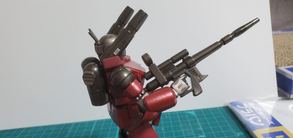 サイドショット。せっかくのメタリック塗装なのでごちゃごちゃしすぎないよう今回はデカール控えめに。決して途中でめんどくさくなった訳じゃありませんよ?←