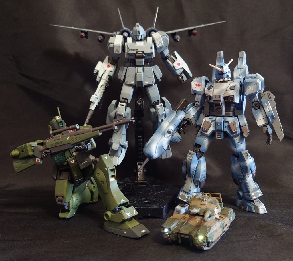 ようやく陸、海、空、自衛隊仕様が揃いました。