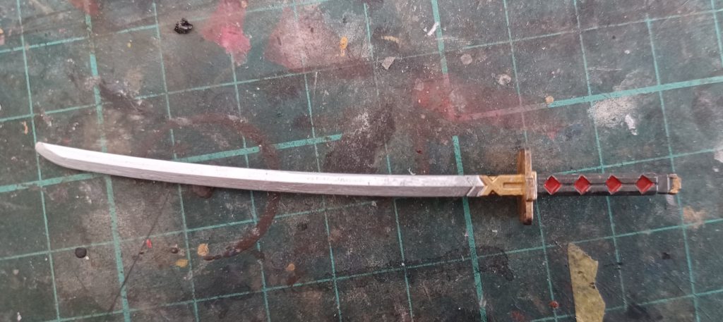 刀なんて初めて塗装したので面白かった♪