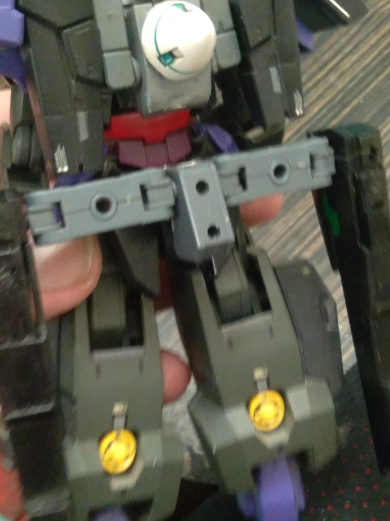 The rear waist connection for the GN Burst Cannons