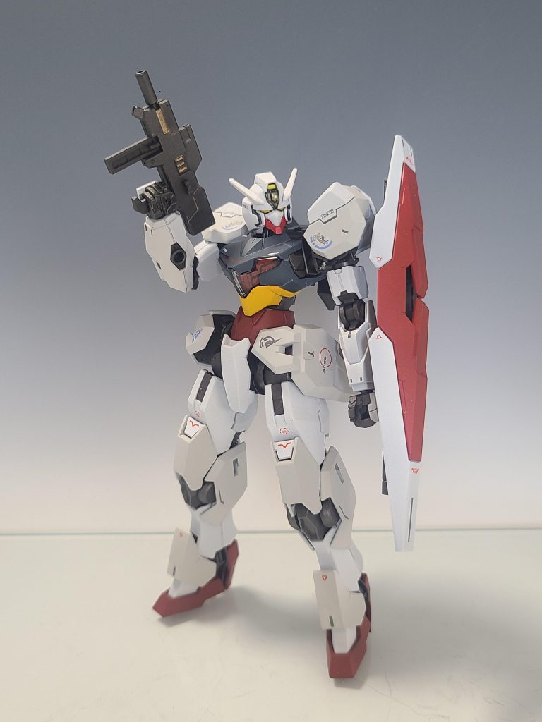 待機状態。デカールはおそらく水星の魔女非公式だと思われます。それでもかっこいいのでよし！