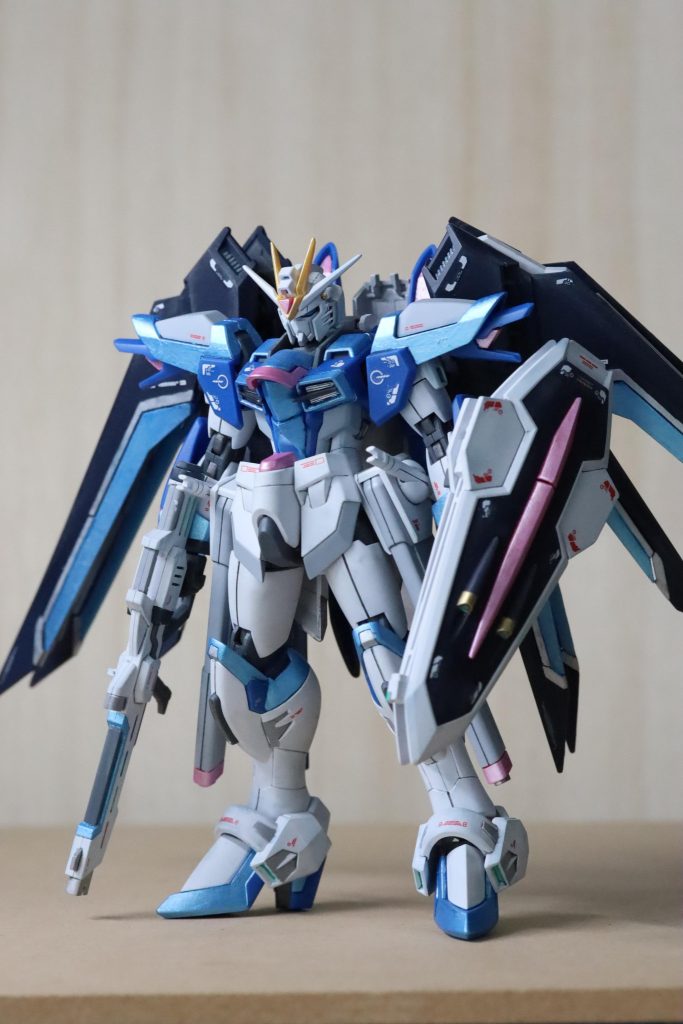 HG ライジングフリーダムガンダム パールブルー–4枚目/制作者：Miiya