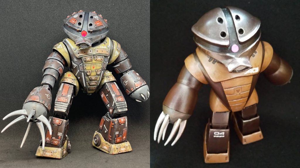 アッガイ部員(レギュラー)。左は現在、右は入部当時。