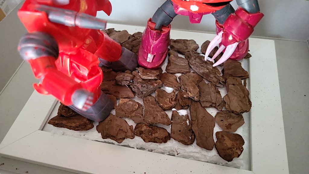 旧キットのズゴックとガンキャノンでジオラマ作成–9枚目/制作者：丸山，