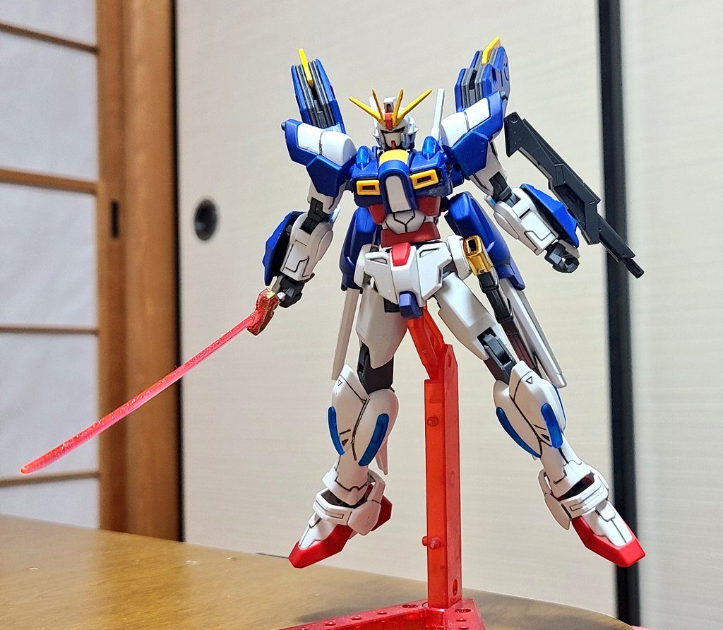 おまけ２エアリアル改修型のバックパックを装備このときはサイドアーマーが別のものになっていましたね