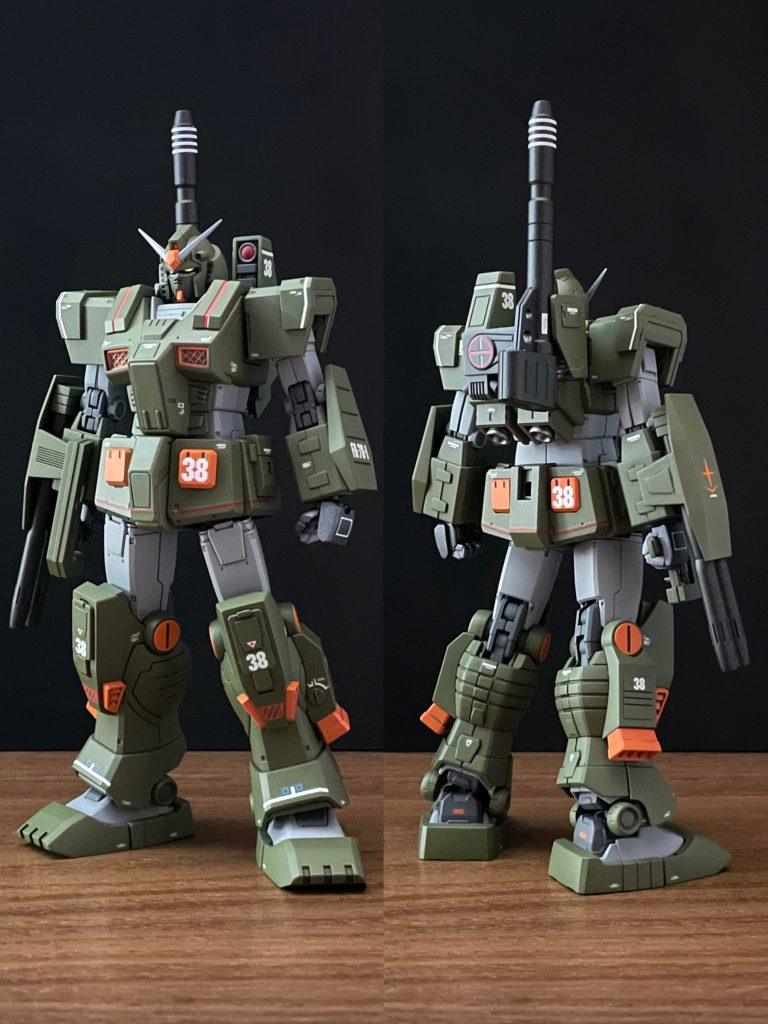 パチ組みしたのは去年の2月。途中の待機時間が長かった（ザクばかり作ってた）ですが、1年かかってようやく完成出来ました。別カラーverもまた作りたい。