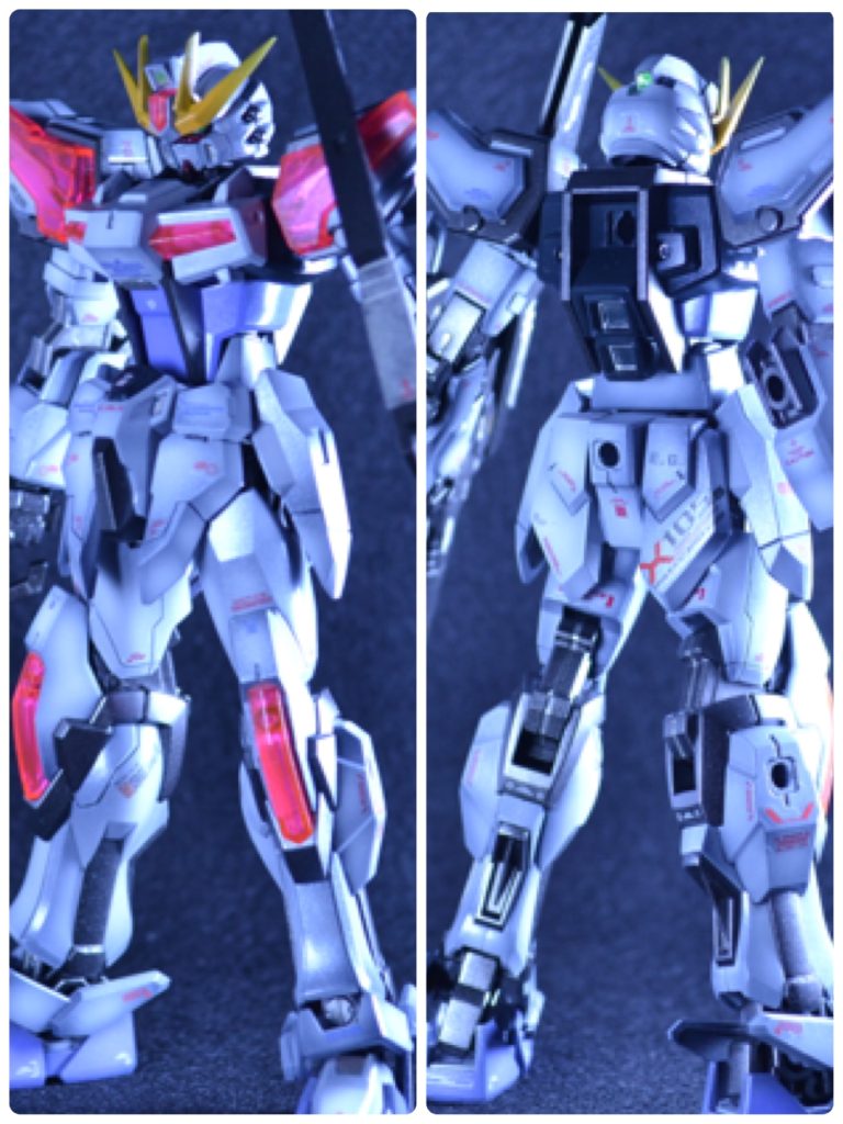 スターバーニングの制作と期間が空いてしまった為グラデーション具合が少し違ってしまいましたが、全体的にガラスパールでコートしたので並べても良い感じです。各所に金属パーツも使用しています。