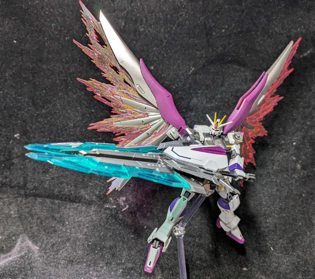 武器　ウルフズベインはどうも好きになれなかったので丁度再販のかかったMSGのエグゼニスウイングを持ってきています色々組み替えられてプレイバリュー高め