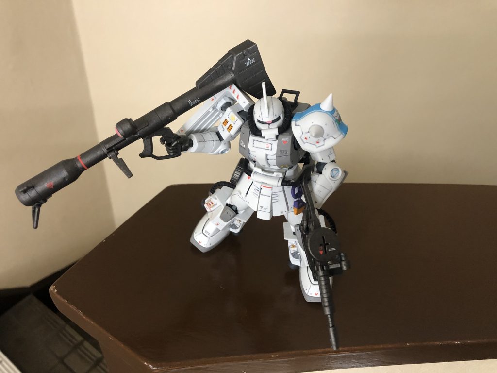 上よりジャイアントバスカッコいい( ̄∇ ̄)HGUCのドムからパクリました😂