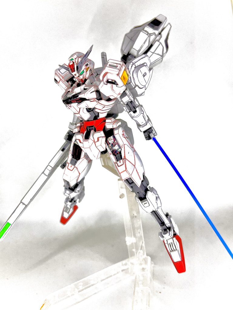 シェルユニットに近い部位は赤で、遠いところはいつも通りのシャドウで。