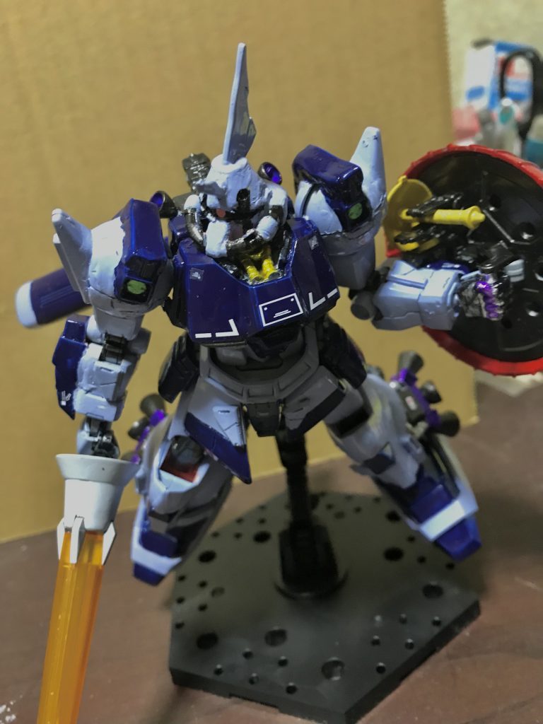 ギャンクリーガーのスピアを持たせてみました｡設定ではないのですが似合うと思ったので。