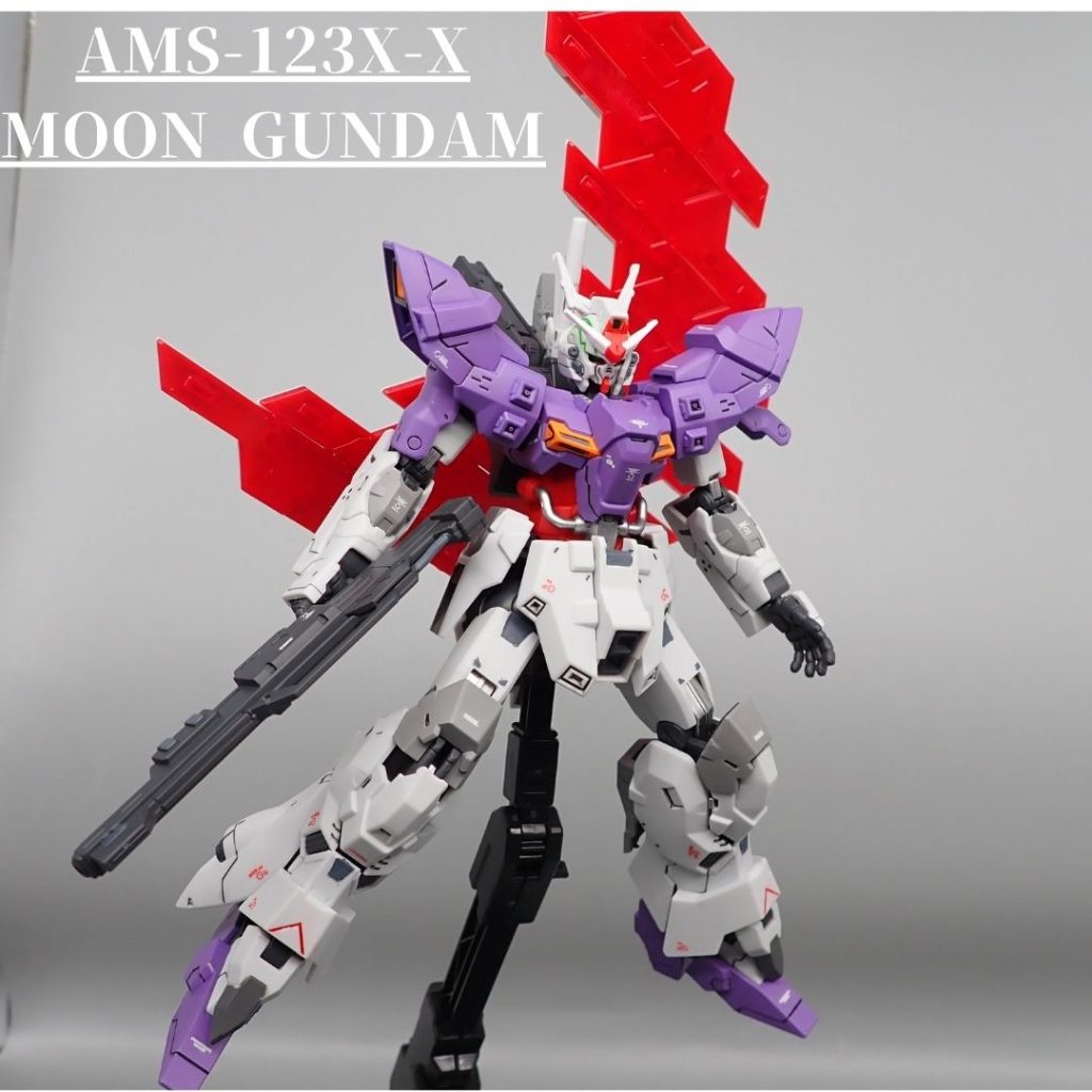 ムーンガンダム–2枚目/制作者：アンジェロのプラモデル工房