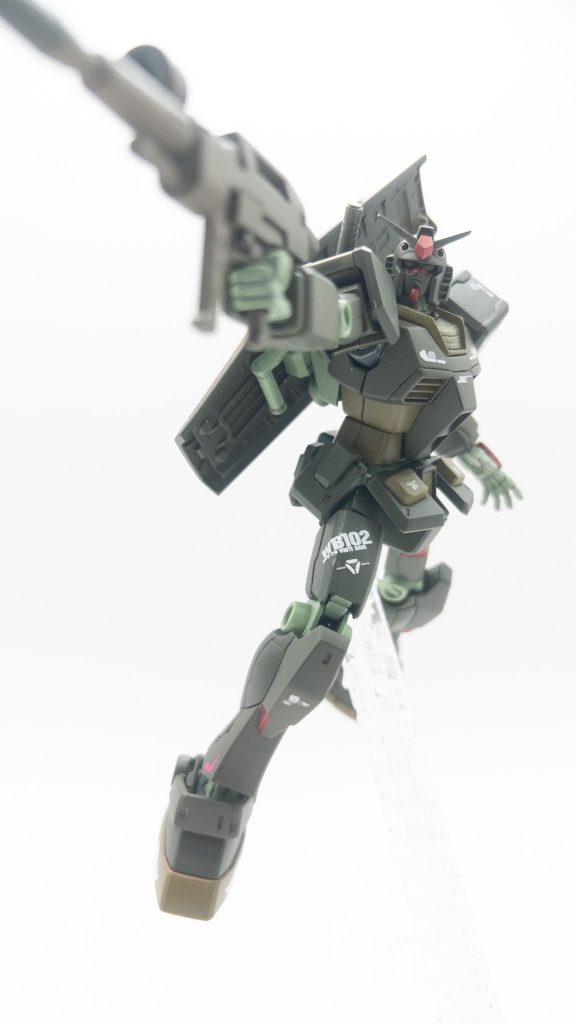 ビームライフル装備iPhoneで撮影しているのですが、上下逆にして撮ると煽り気味になってなんかかっこいい！