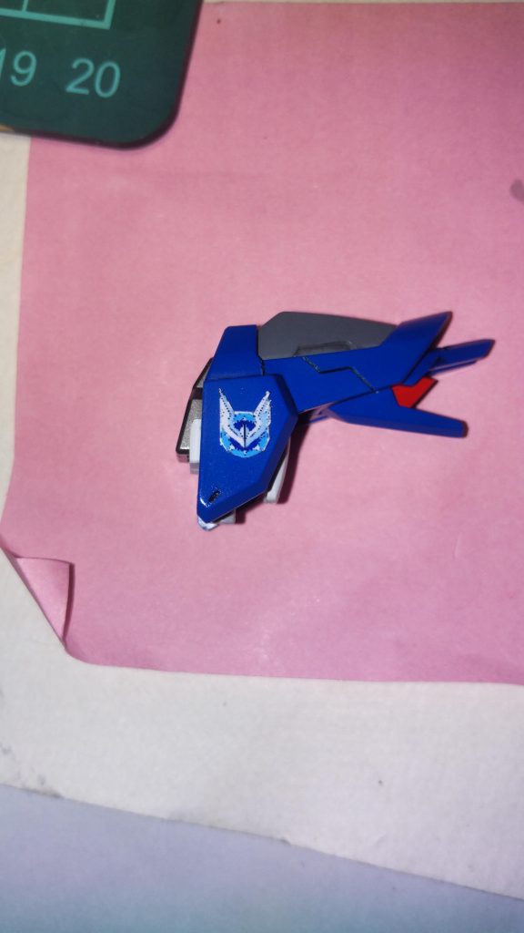 左肩部コンパスエンブレム(制作中時) 追記、次の日仕事終わりにベースに寄って撮影してきました。