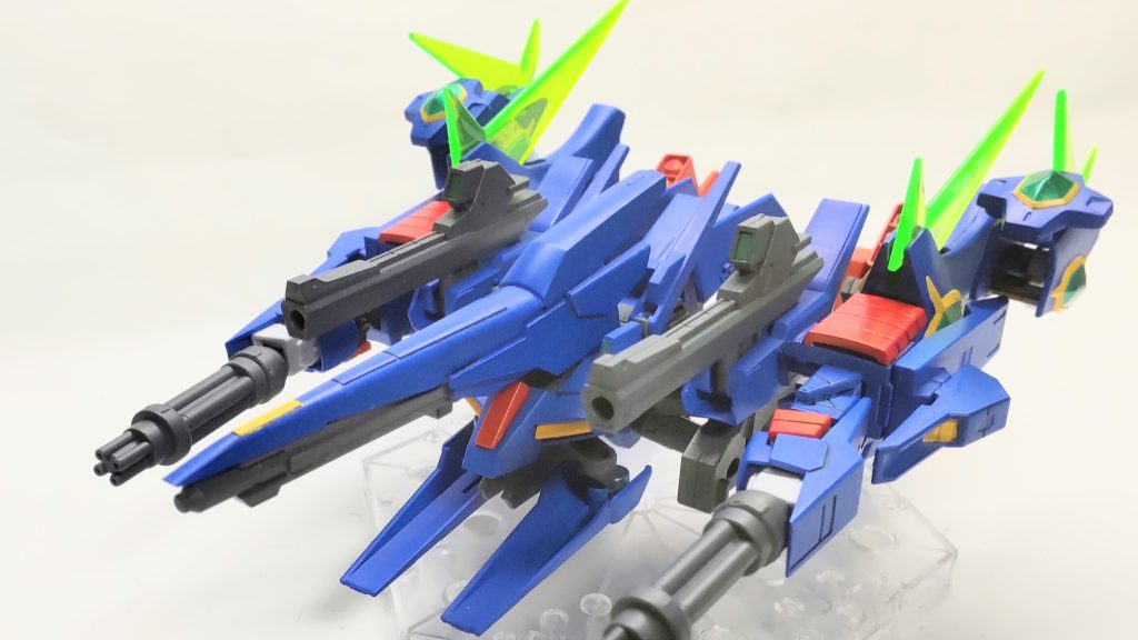 スターウェイブライダーZZⅡのウェイブライダー状態を強化して、支援機にしてみました。ちなみにこれは、サカイ・ミナトに“かわいく”お願いしてGETしたZZⅡの予備パーツを使用しているとかなんとか……