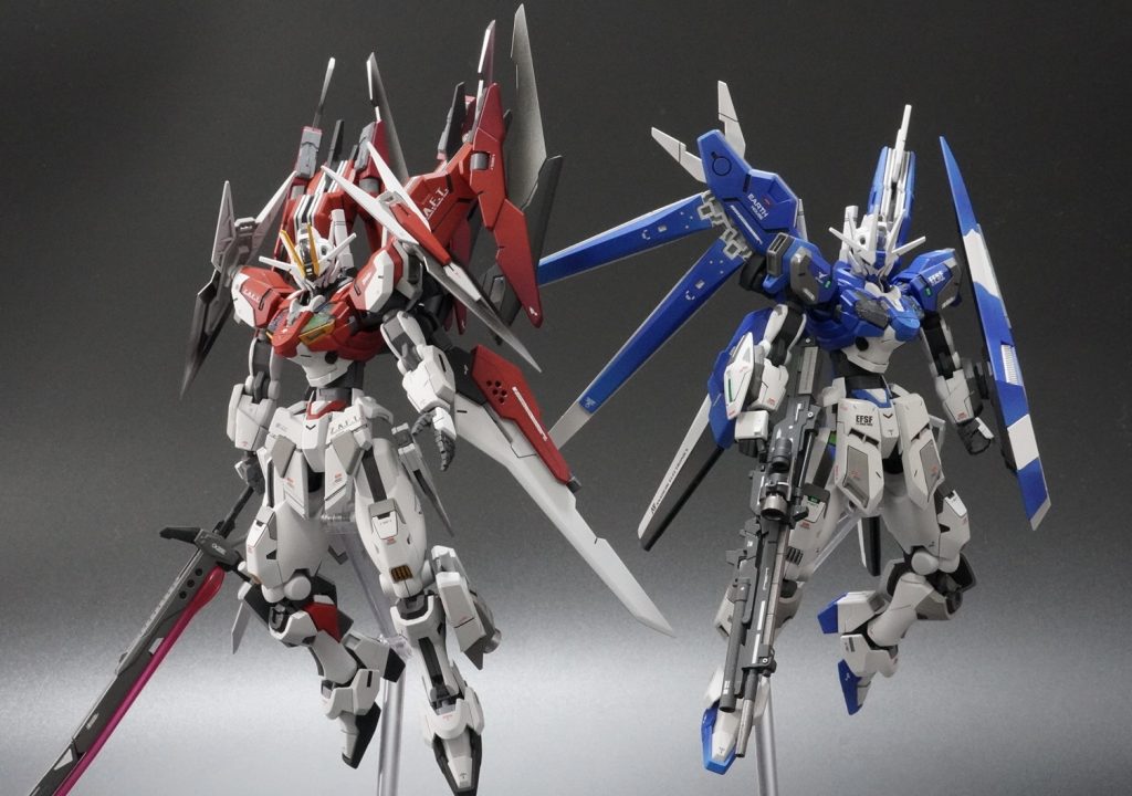 感想・まとめHGガンダムエアリアル改修型をHi-νとミキシングして完成！この組み合わせは既出ですが、カラーリングやミキシング部材で変化をつけれたかな？ファンネル展開できるようにミキシングすればよかったと後悔はありますが、とてもカッコよくできたかと思います！相方となる赤い近接型ｴｱﾘｱﾙ改を作成していきます！Twitterしてますので是非フォローよろしくお願いいたします！↓↓↓https://twitter.com/akasaha1124　最後までご覧くださりありがとうございました！！