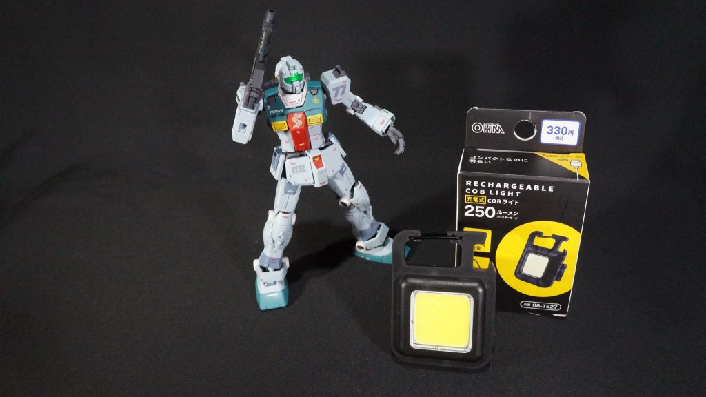 今回から照明を変えてみました。あまり撮れた写真に違いはないように感じましたが、明るさがこれまで使っていたライトとはけた違いでした。ダイソーで一つ330円のCOBライトです。小型で扱いやすいのに250ルーメンの明るさ。さらには充電式なので電池も不要。非常に便利でした。