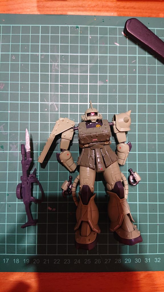 汚す前の写真です。影が入っていて見辛いですが。