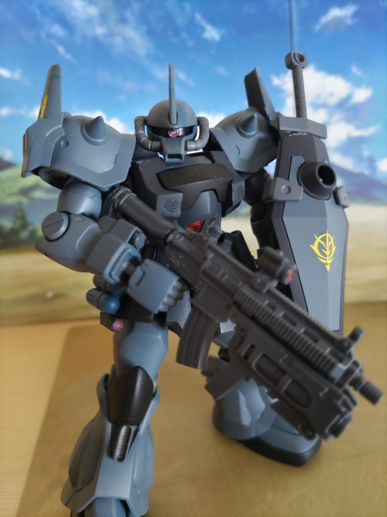 オプションその1で専用設計されたマシンガン。コトブキヤのアサルトライフルを使用してます。