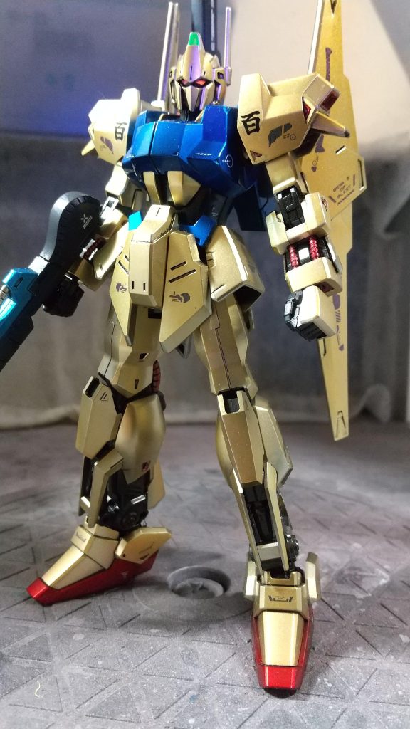 hg百式　全塗装–4枚目/制作者：ガンメタル